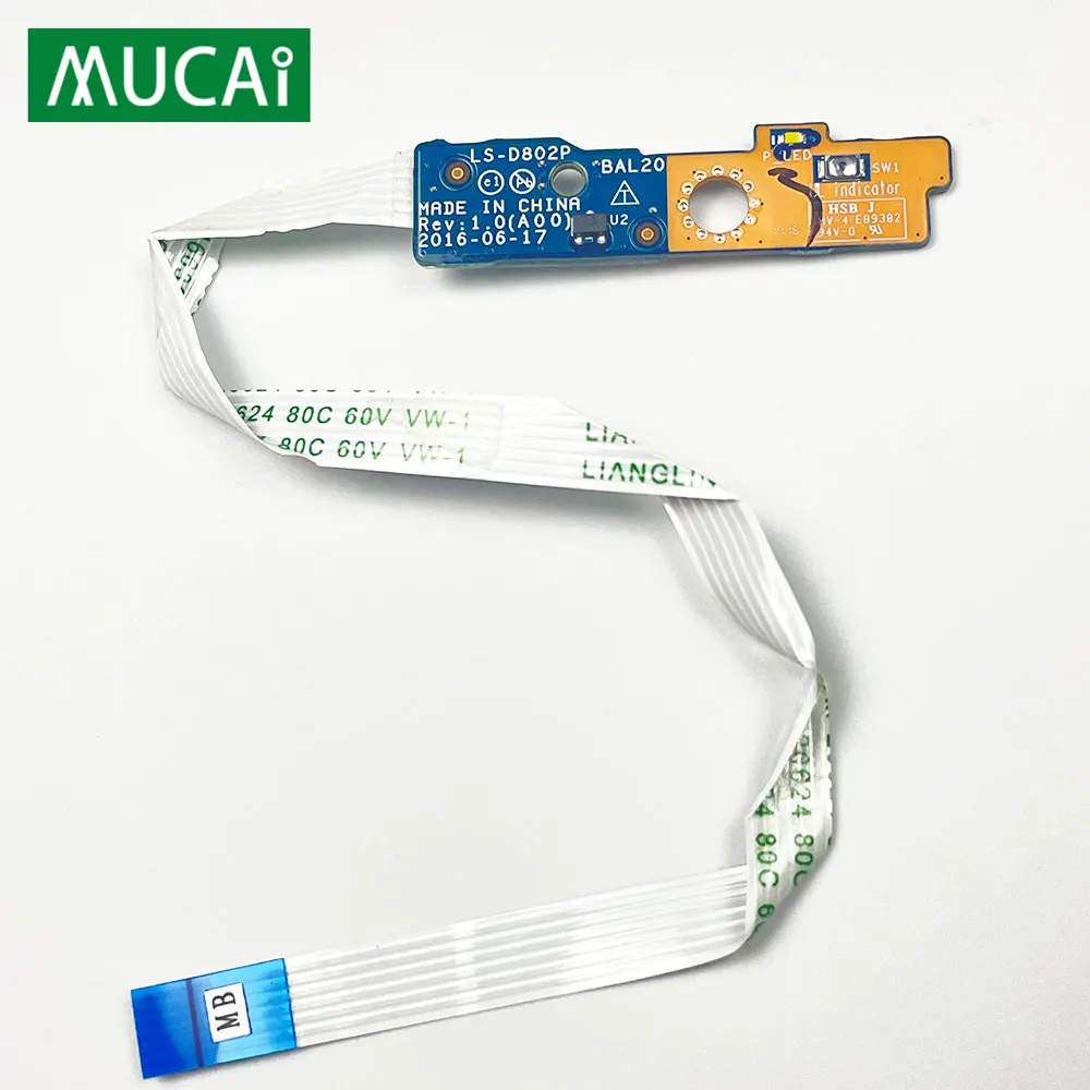 

For Dell Inspiron 15 5000 5567 5565 5768 5767 Power Button Board with Cable LS-D802P 3JFC3 NBX0001YY00