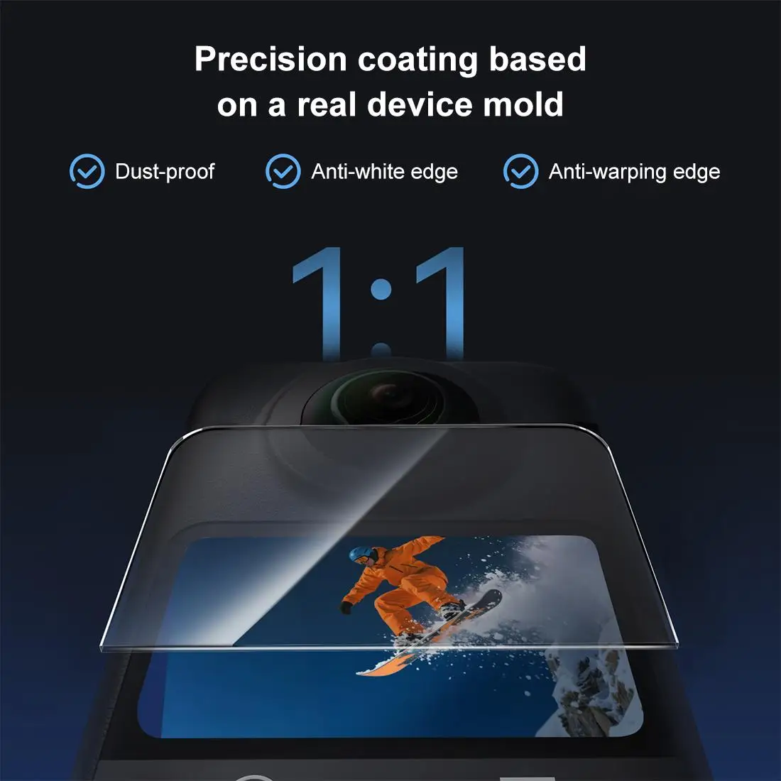 PULUZ For DJI Osmo 360 Screen Explosion-proof Tempered Glass Films