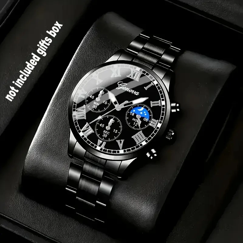 Geneva Luxury Quartz Watches Mens Belts