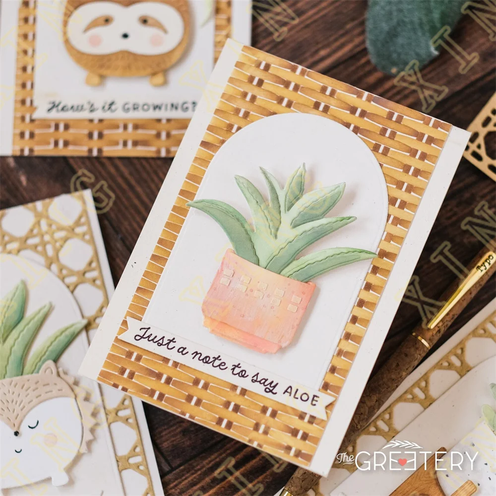 2023 New Arrival Leaves Flowers Garden Tub Metal Cutting Dies Stamps Stencil for Scrapbook Diary Decoration Embossing Template