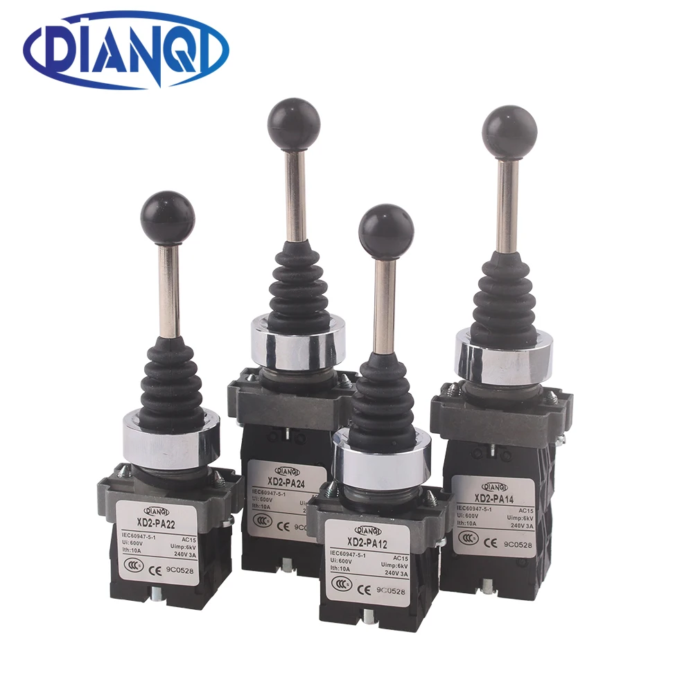 4NO-4-Position-cross-rocker-switch-XD2PA14-XD2PA24-joystick-controllers ...