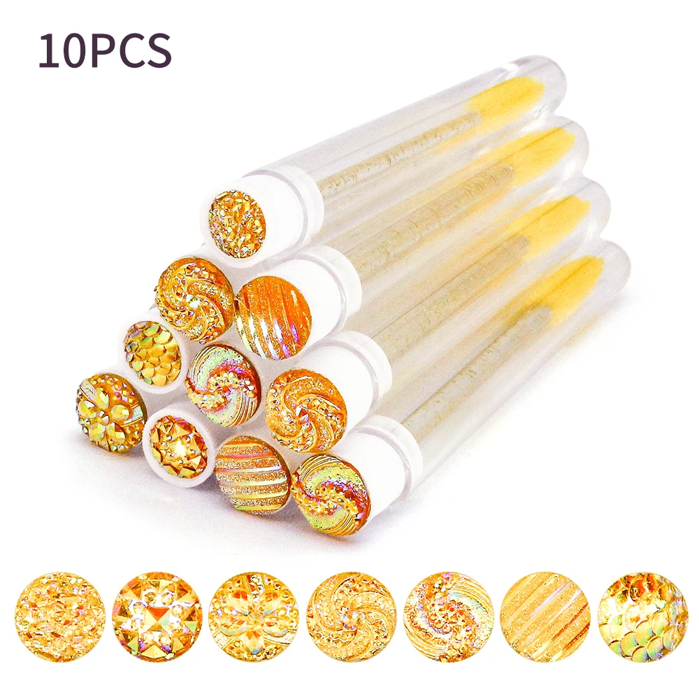 10pcs tube and brush