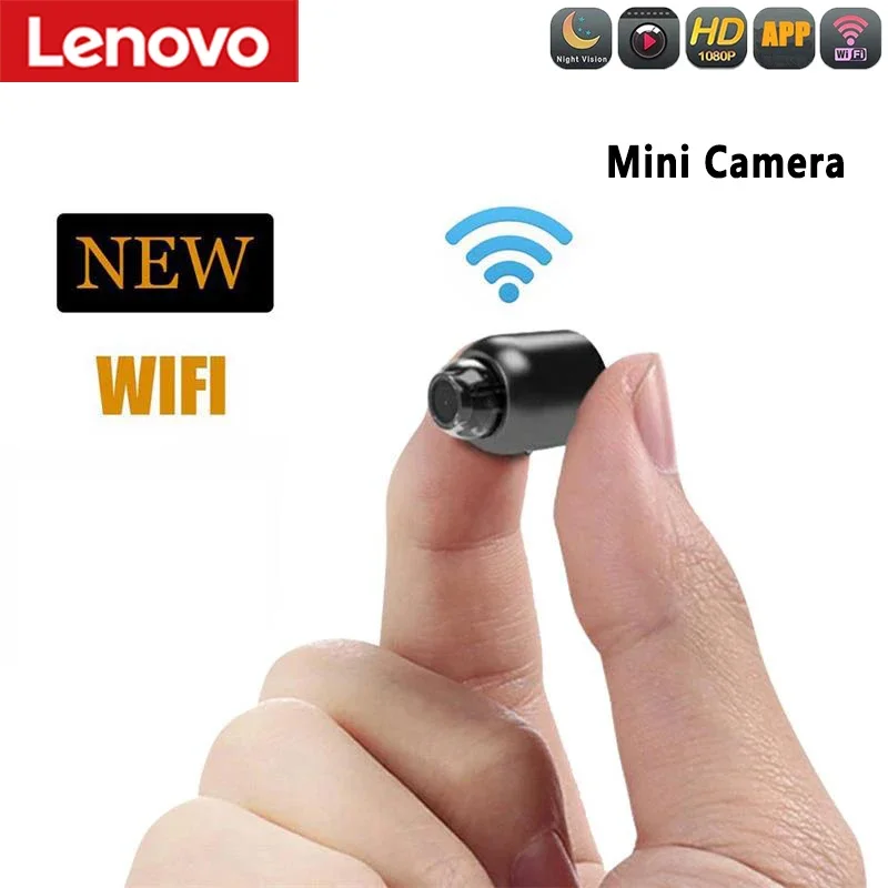 Lenovo Mini Camera Wifi 5G Intelligent Mini 4K/8K Camera Home Indoor Night Vision Protezione Di Sicurezza Registrazione Audio Video 2023