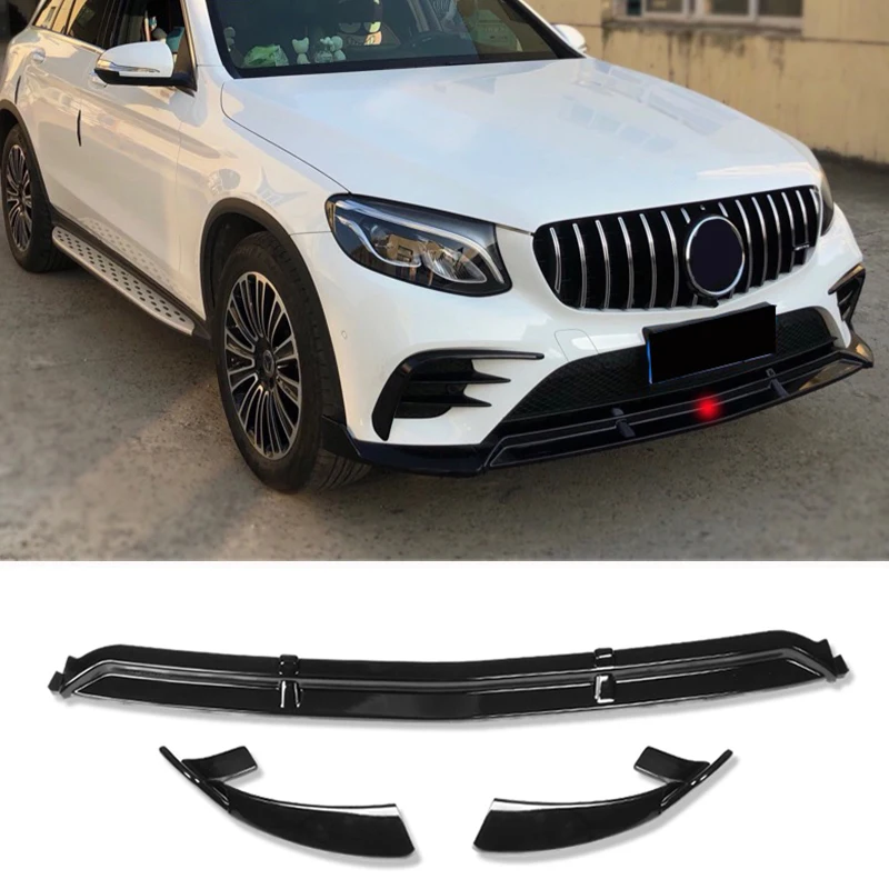 

Front Bumper Lip Spoiler Splitters Diffuser Body Kit For Mercedes Benz GLC X253 W253 C253 COUPE GLC200 GLC260 GLC300 2016-2019