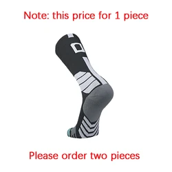 Enhance your athletic performance with our Customizable Number Sports Socks - Ideal for Basketball, Football, Cycling, Soccer, and Running. (Black-0)
