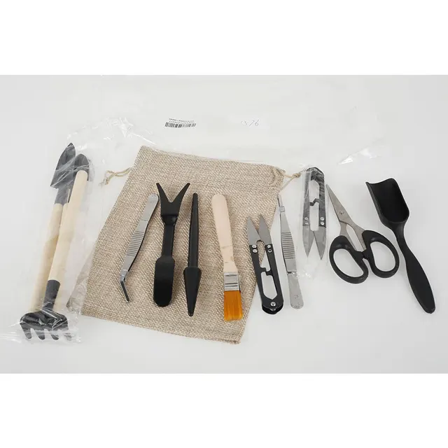 13 db Miniatűr Ültetési Szerszámok Beállított Zamatos Növények Kültéri Bonsai Kertészeti Berendezések Kerti Kézi Trimmer Spatula - Image 4