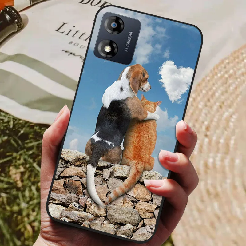 Sleek Black Soft TPU Silicone Back Cover - Stylish Protective Case