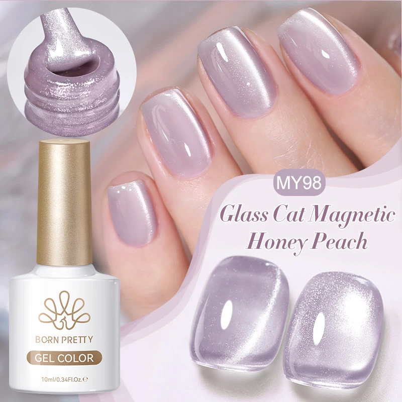 Allure Shimmer 10ml Magnetic Gel Nail Polish - Semi-Permanent Crystal Finish