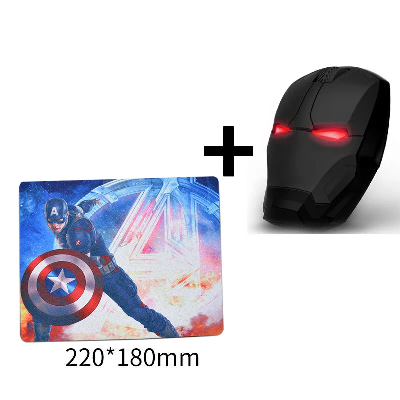 SENLIFANG Wireless mouse for Iron man appearance Creative power saving Notebook PC games mice The coolest Art with mouse pad laptop mouse Mice