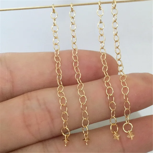2 Inch Spring Ring Clasp Extender in 14k Yellow Gold