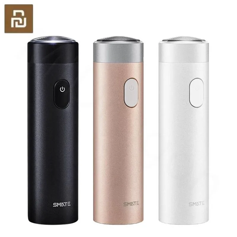 Youpin Smate 남성용 전기 면도기, USB 충전식 건식 습식 면도기, IPX7 세척 가능 세잎 블레이드, 편안하고 깨끗한 면도기