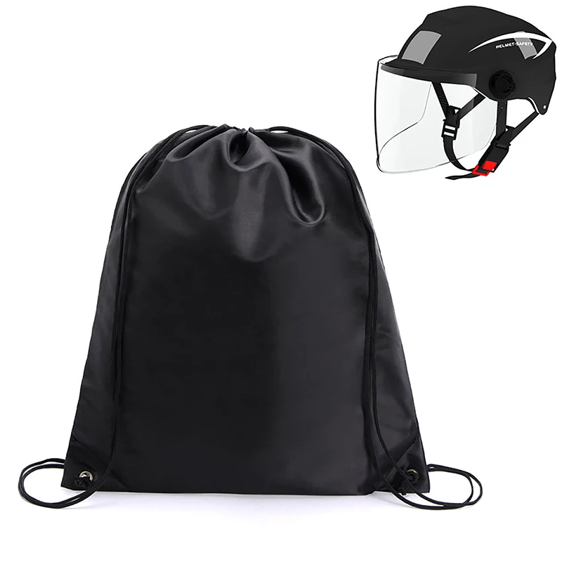 

1 Pc Helmet Bag Rainproof Backpack Drawstring Pocket for Motorcycle Scooter Bicycle Full Half Helmet Lid Protect Bag