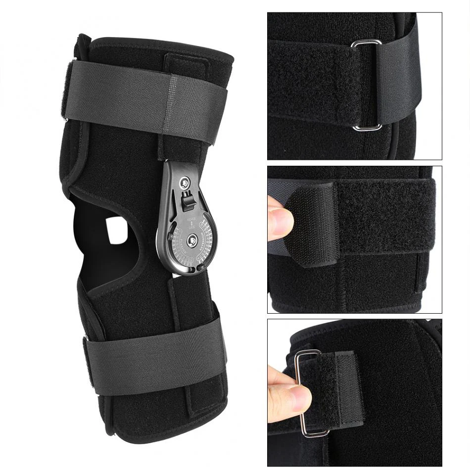 Medical Adjustable Knee Joint Holder Hinged Brace Knee Support Pain