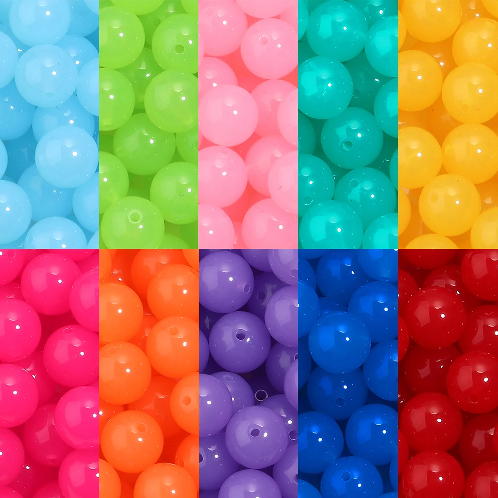 20pcs Colorful Acrylic Beads