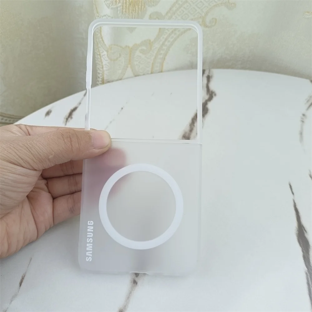 Transparent Ice Mist Magnetic Shockproof Phone Case - Hard Matte Finish