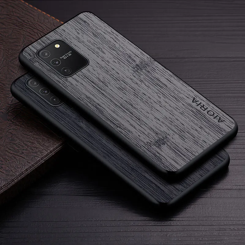 Etui do Samsung Galaxy S10 S10E S9 S8 Lite Plus 4G 5G wzór drewna bambusowego Skórzane etui Luxury do Samsung Galaxy S10 Lite etui