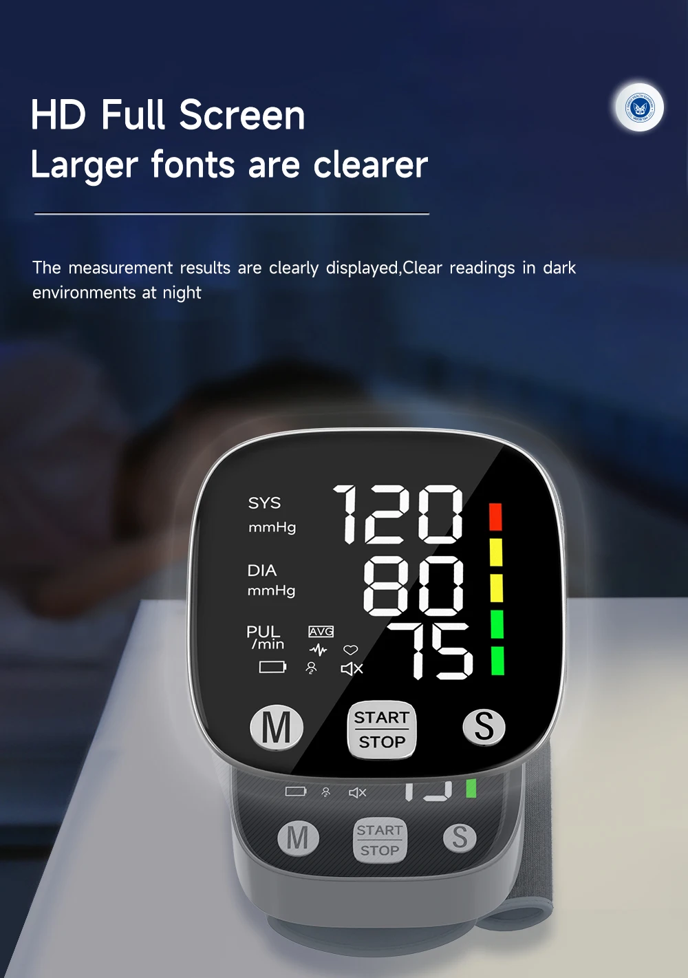 Digital Wrist Blood Pressure Monitor