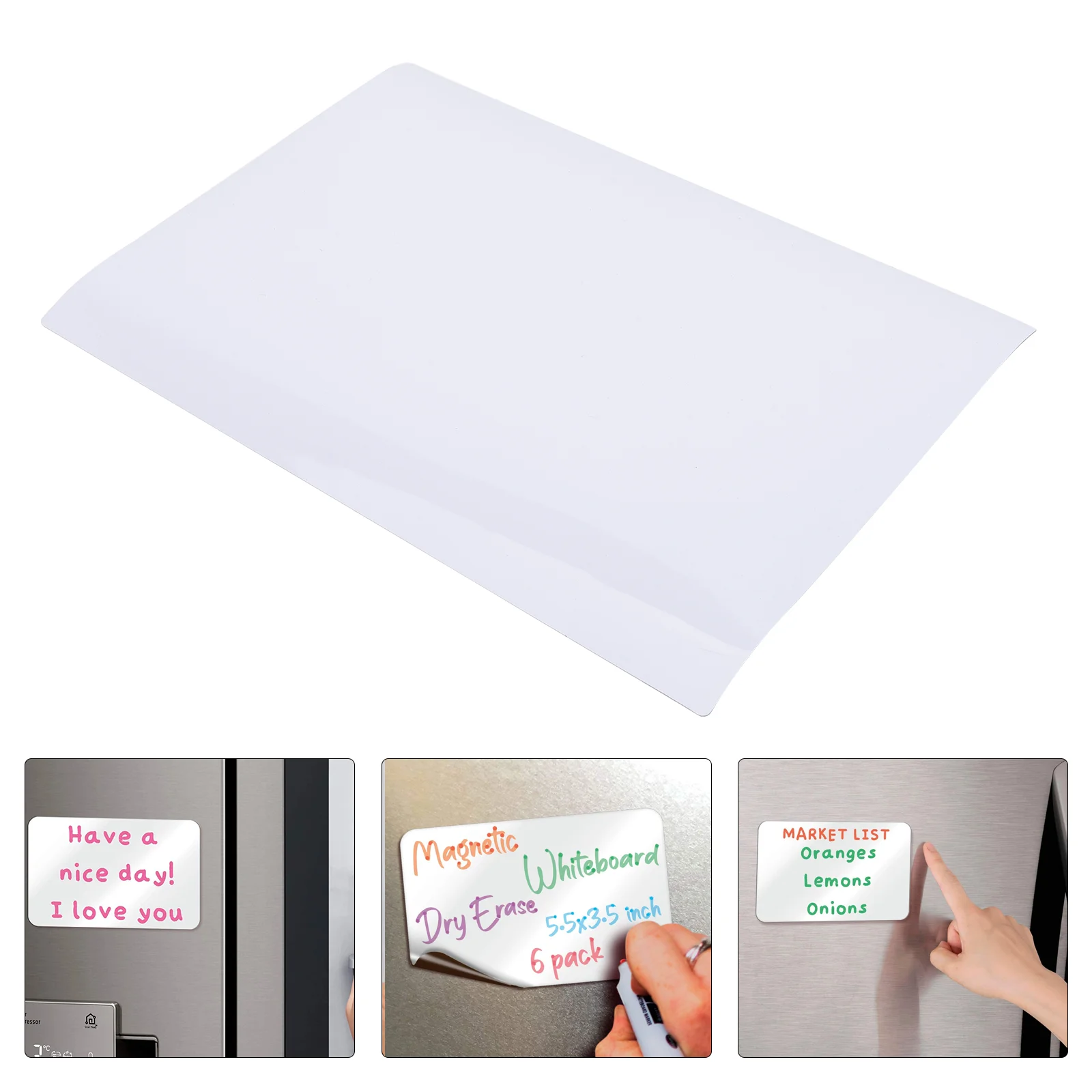 

Portable Whiteboard to Do List Durable Schedule Magnetic Whiteboard For Fridge Small White Board Dry Erase for Home