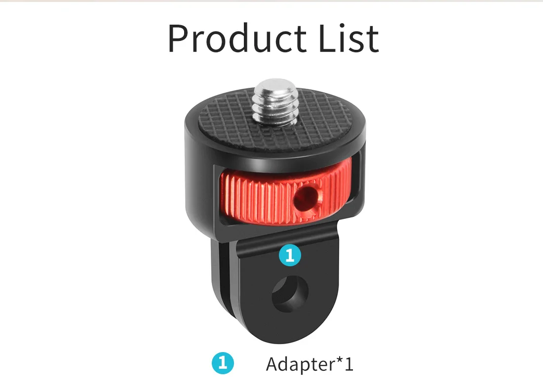 For insta360 X5 Metal Mini Tripod Convert Mount 1/4" Screw Quick-Release Base fo
