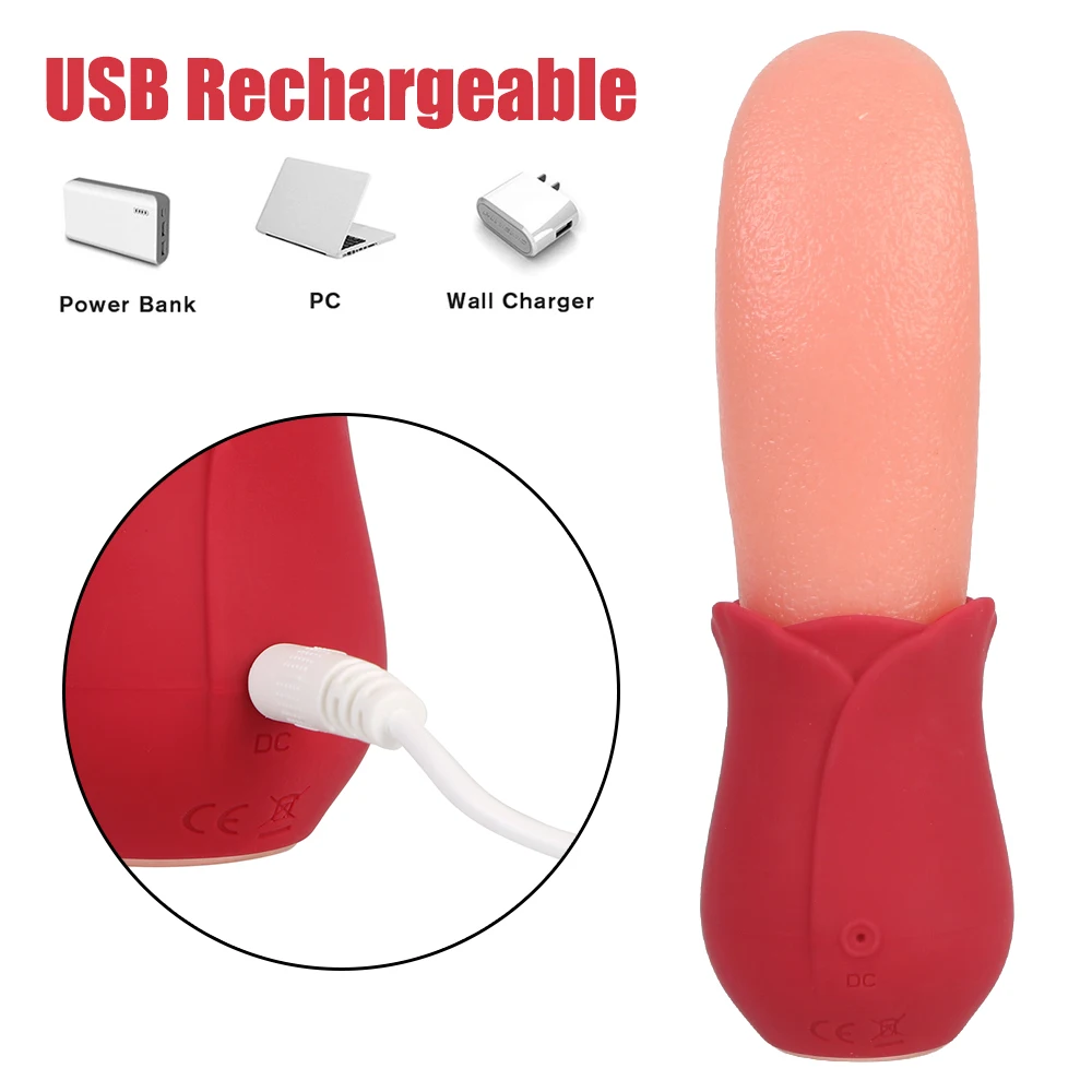 14 cm Tungaslickande Vibrator Bröstvårtan slickar Bröstförstoring För Kvinnor Clit l Analplugg Sexleksaker Kvinna_voghion.com