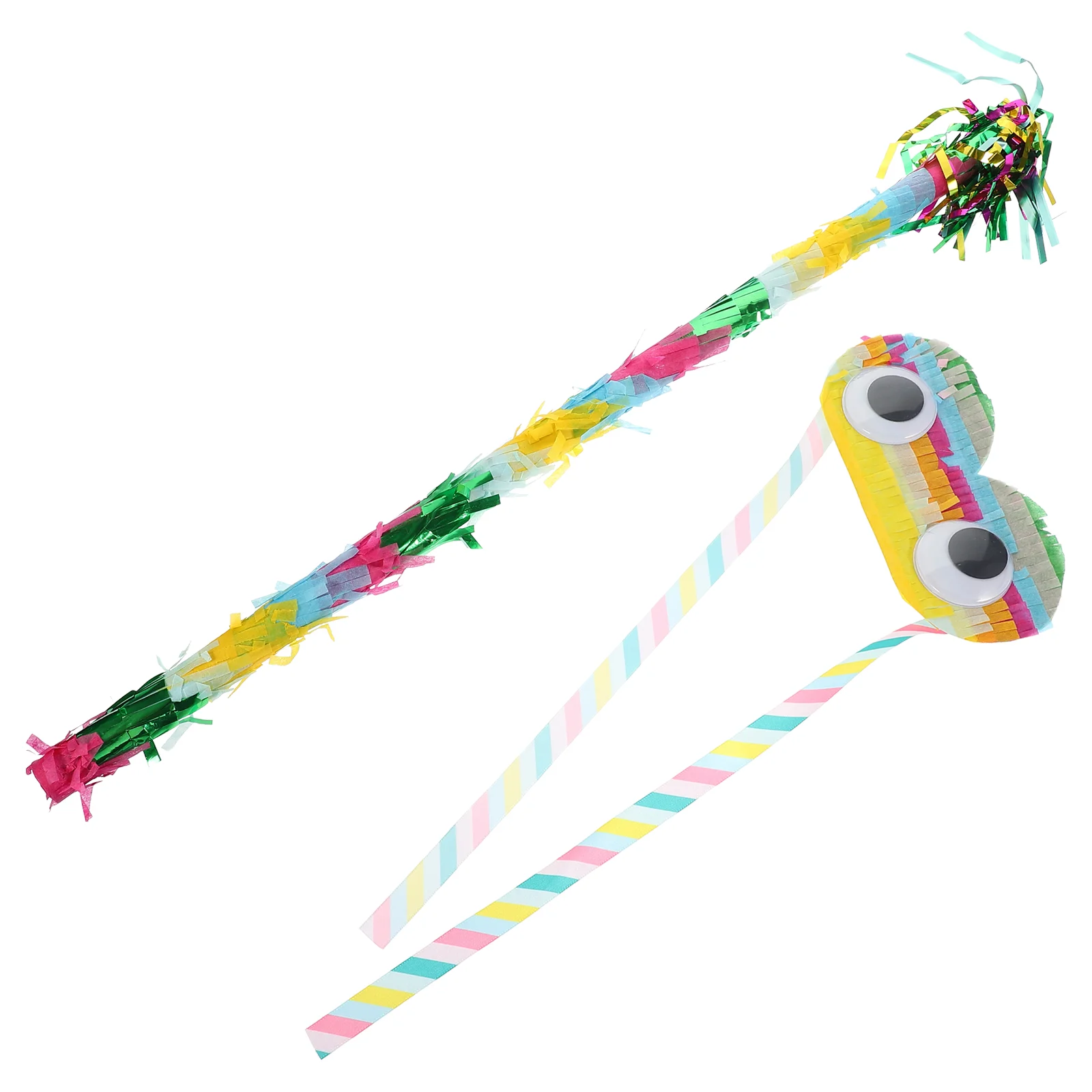 Pinata Toy Party Sticks Multicolored Decorate Prop Paper Kids Games Fun Birthday Celebration Decoration Child for Boys