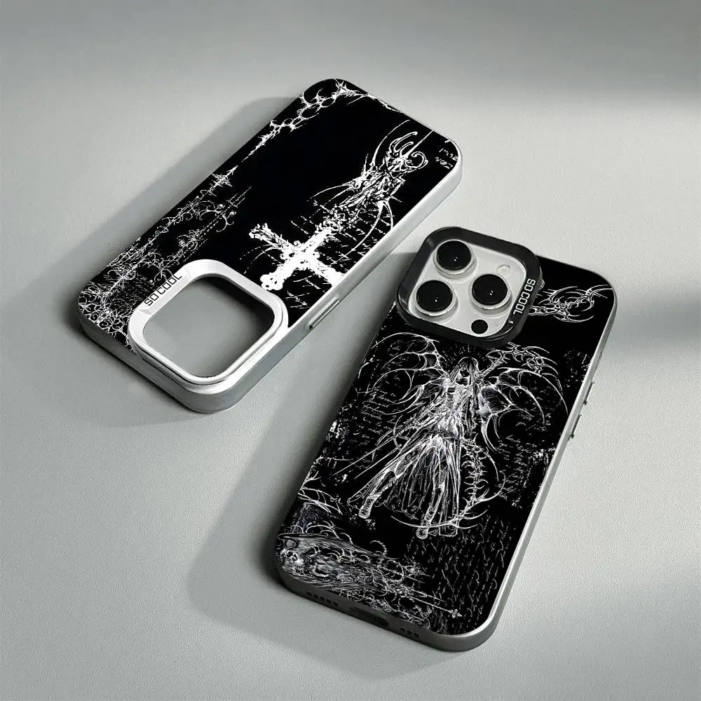 Gothic Cyber Sigil Cross Phone Case For IPhone 17 16 15 14 13 12 11 Pro ...