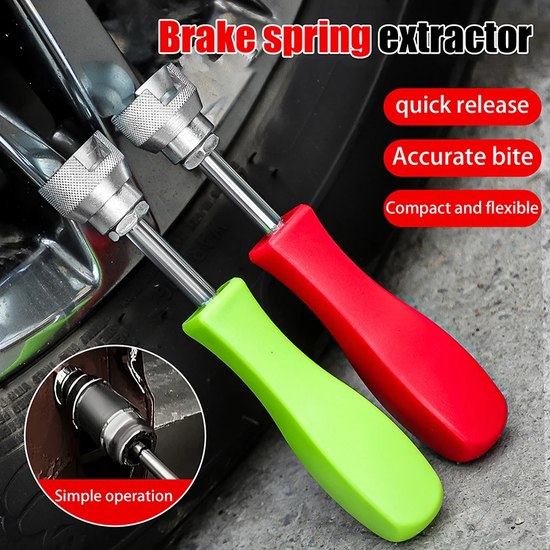 1PC Red/Green Hold Down Washer Spring Shoe Compressor Retaining Removal Repair Tools Manual Car Drum Brake Repair Install Tool