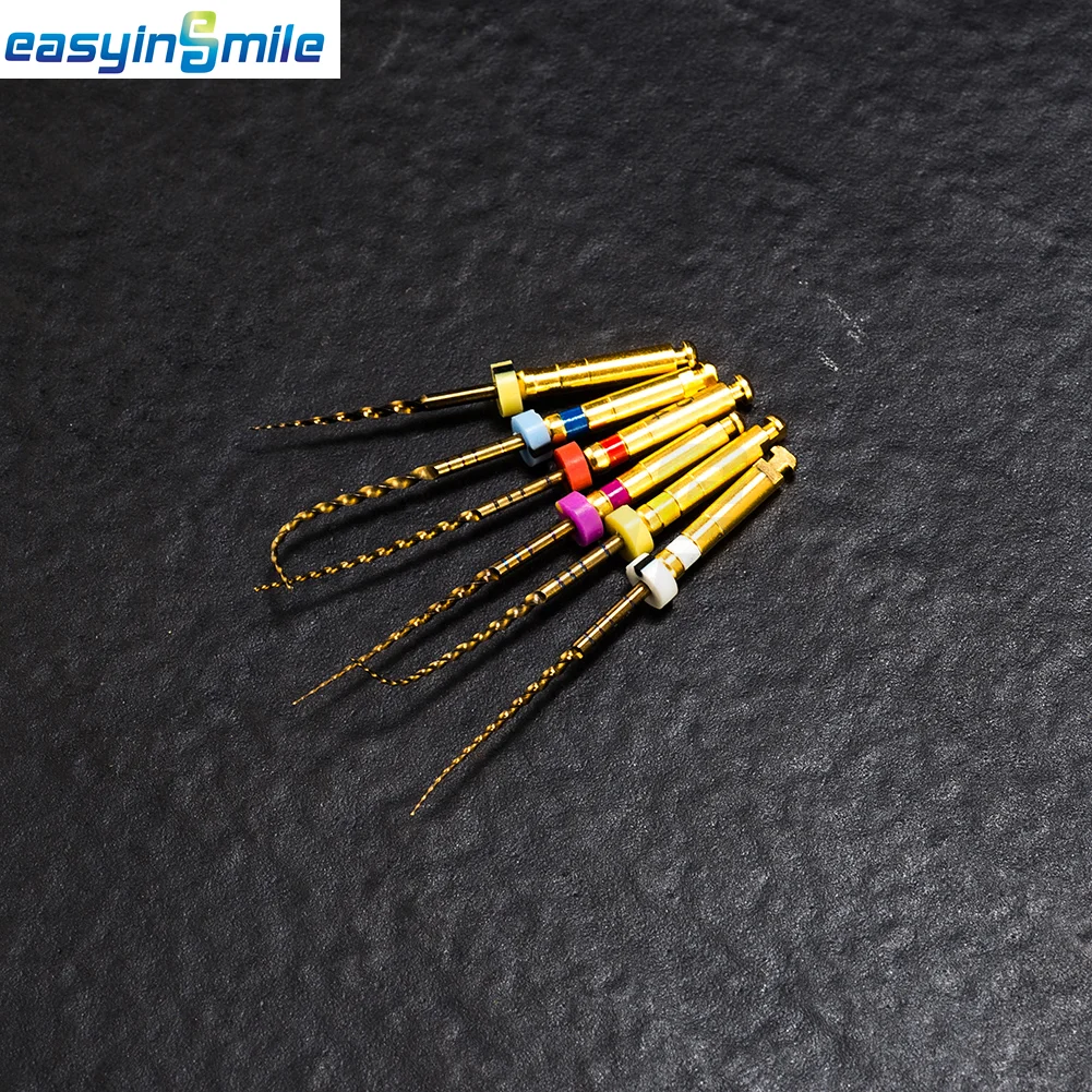6 Stück/Packung Endo Rotierende Feilen Gold X-Pro Dental NITI Große Konische Endodontische Feilen SX S1 F1 F2 F3 21MM 25MM 31MM – Detail 7