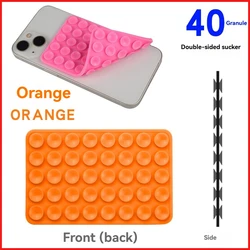 Silicone Suction Cup Phone Stand with Strong Double - Sided Grip and Video Stabilization Pad (OR)