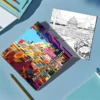 1pc Beautiful Architecture Coloring Book 24 pages Kill Time Graffiti Painting Drawing Adult Picture Book 4