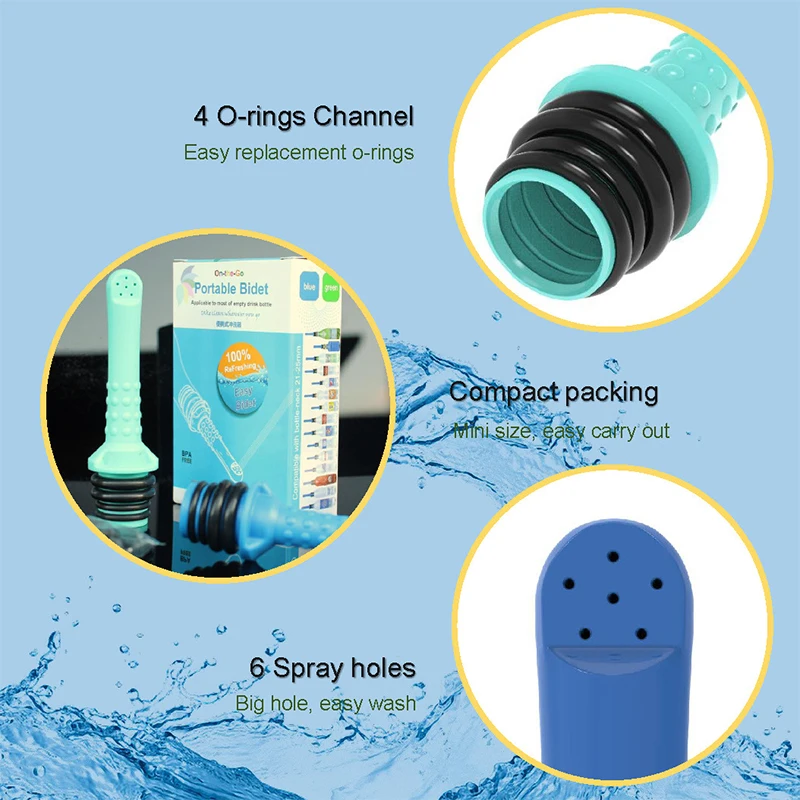 Draagbare Spuit Hand Held Bidet Sproeier Personal Cleaner Hygiëne Fles Spray Wassen Zwangere Vrouwen Washer Butt Wassen Mondstuk