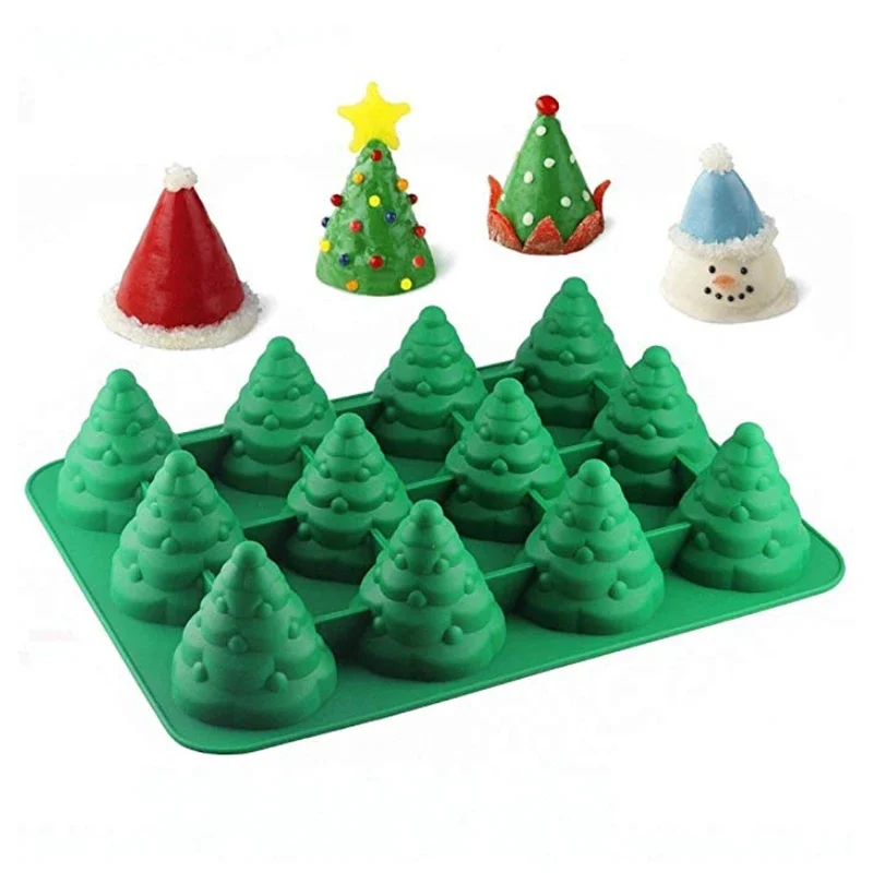 Diy Christmas Cake Film Biscuit Mold Christmas Tree Mousse