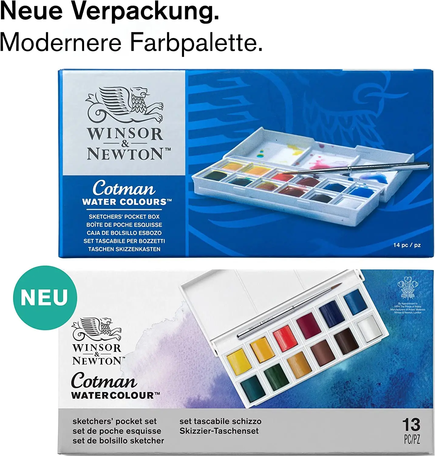 Winsor & Newton Professional Cotman Watercolor Paint In Metal Box 12/24  Half Pans High Grade Artist Quality and Reliability - AliExpress