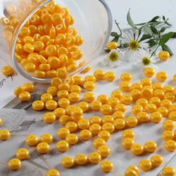 Vibrant Rainbow Glass Abacus Beads - 200pcs (Orange)