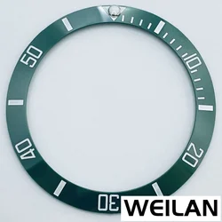 Ceramic & Aluminum GMT Diver-Style Bezel Insert for 40mm Cases - Premium Diving Accessory (Green1 Cerami)