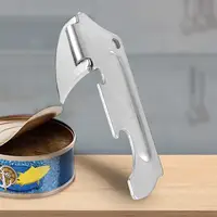 Ouvre-boîte manuel en acier inoxydable, coupe-boîtes pour canettes de bière et boissons, ouvre-couvercles pour le camping, les voyages et la cuisine 1