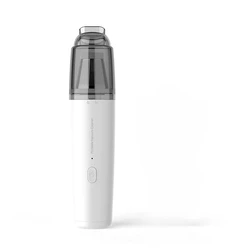 Compact & Powerful Handheld Vacuum Cleaner with Rechargeable Suction for Home and Car Cleaning (White)
