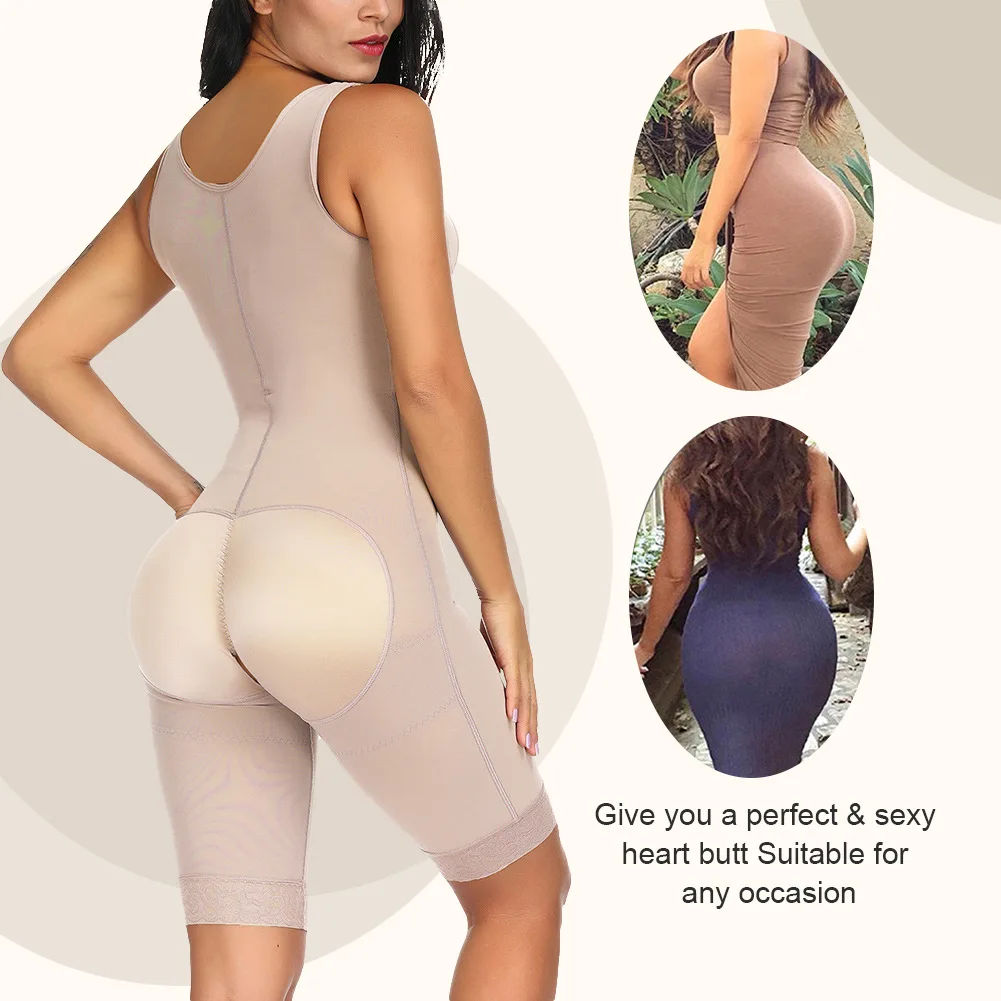 Corpo inteiro shaper bodysuit shapewear shapers abdômen barriga mais magro  controle firme bainha fajas zíper gaine pós parto - AliExpress