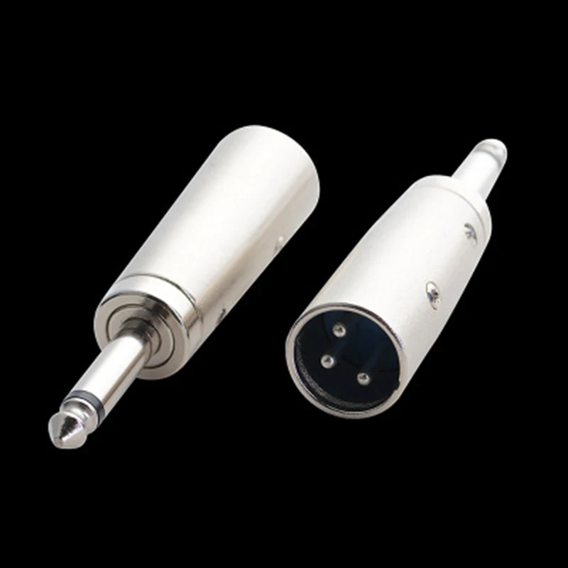 

Male To Male Adapter XLR Male To 1/4" 6.35mm Stereo Microphone Mic TRS Adapter Converter