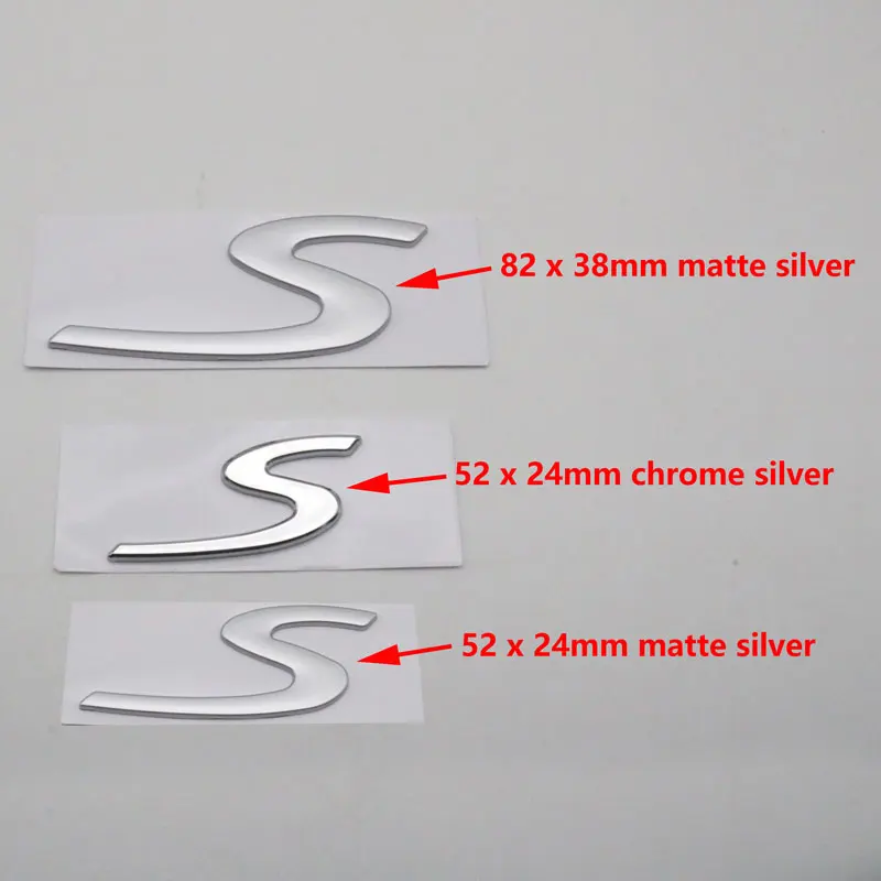 Autocollant Logo ARRIÈRE Pour Porsche - Lettres Chromées Ou Rouge 82mm - 10
