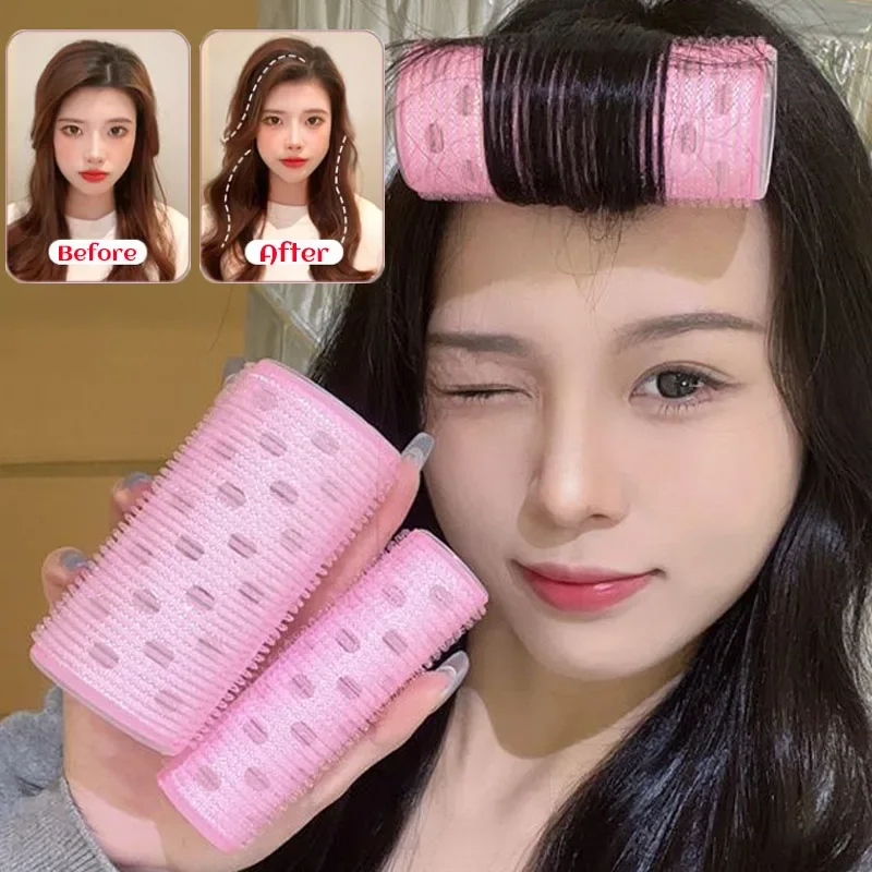 Hair Styling Tool Portable Hair Rollers Self Adhesive Lazy DIY Magic Styling Heatless Hair Roller Bang