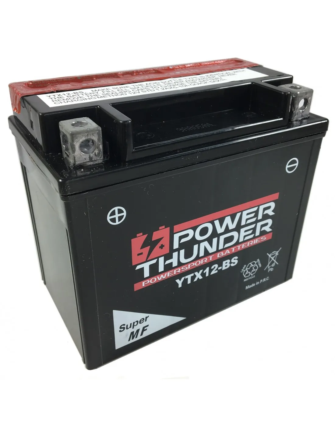 Power Thunder Battery Batterie Ytx12-Bs Power Thunder