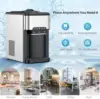 Water Cooler Dispenser with Ice Maker, 3 in 1 Top-Loading Hot & Cold Water Dispenser 5 Gallon, 48 LBS Daily-Ice, Portable Ice Cu 6