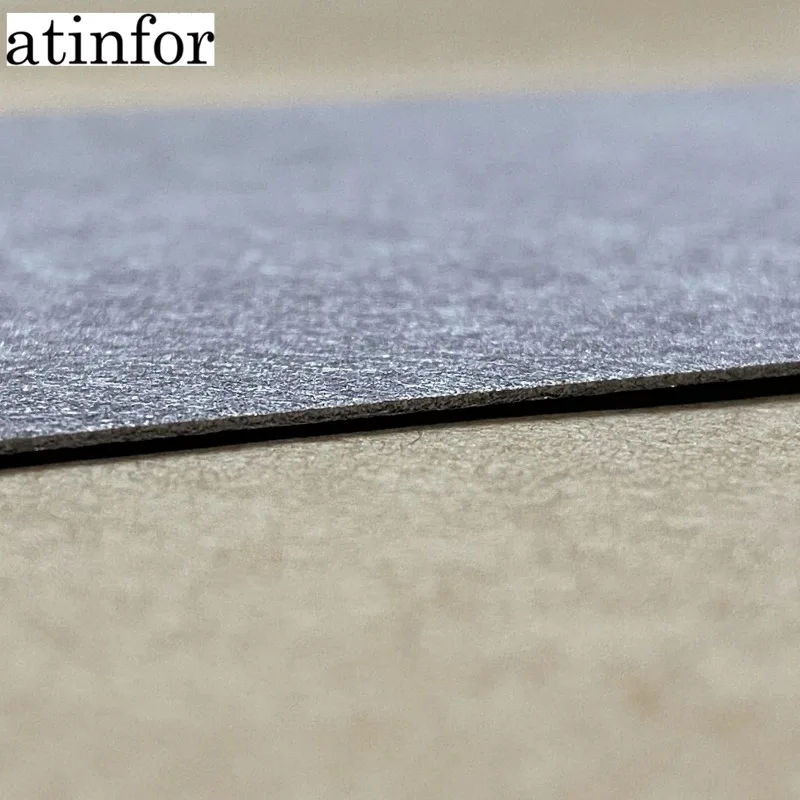 atinfor 100x100x1.0mm Thick High Purity Titanium Fiber Paper Gas Diffusion Layer Fiber Sintered Ti Felt for Fuel Cell Research