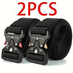 Unisex High-Quality Multi-Function Canvas Belt - 125cm (Black-A and Black-B)