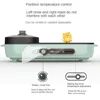 1600W Electric Stove, 220V Hot Pot Electric Cooker With Grill,Multi-Function Electric Roaster Pan,Non-Stick Cooking Surface 5