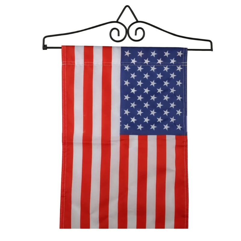Horizontal Flags Wall Scroll Hanger Garden Stand Frame Durable Stainless Steel Weather-Proof Premium Hanging Holder