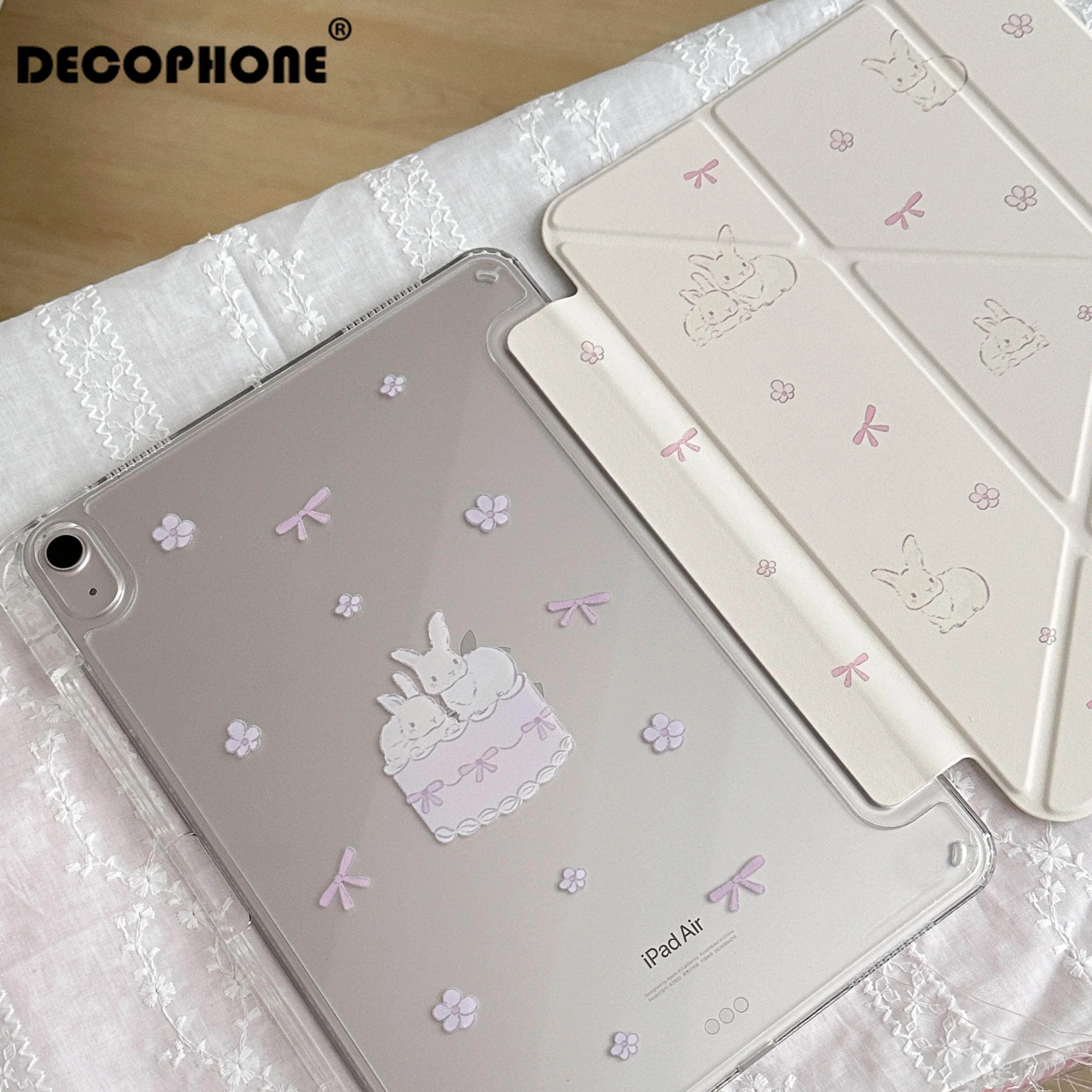 Cute Bunny Y-Fold Tablet Case
