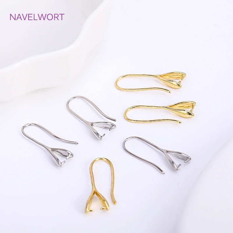 14K Gold Plated Pearl Earrings Hooks Ear Wire Hooks For Earring