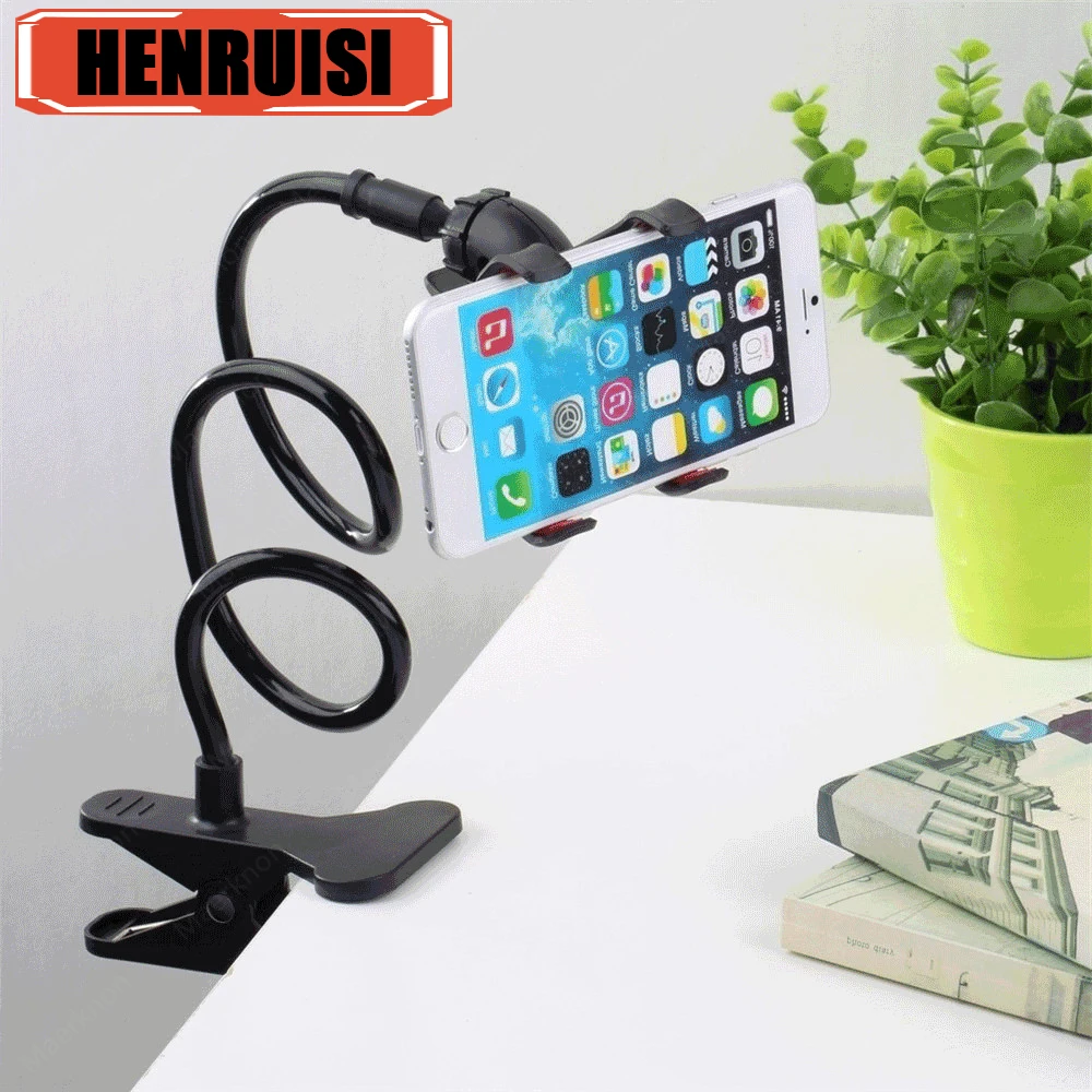 Universal Cell Phone Holder Flexible Long Arm lazy Phone Stands Clamp Bed Tablet Car Mount Bracket For iPhone XS Samsung Support 1
